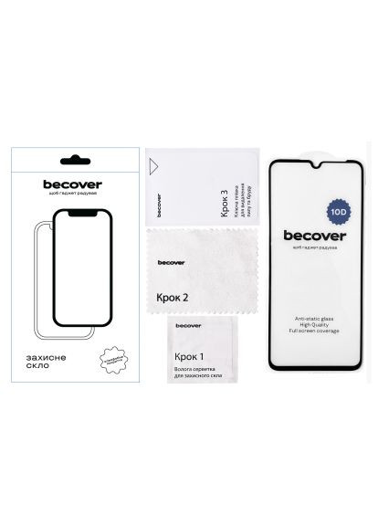 Скло захисне (711344) BeCover Realme C53 10D Black (366479492)