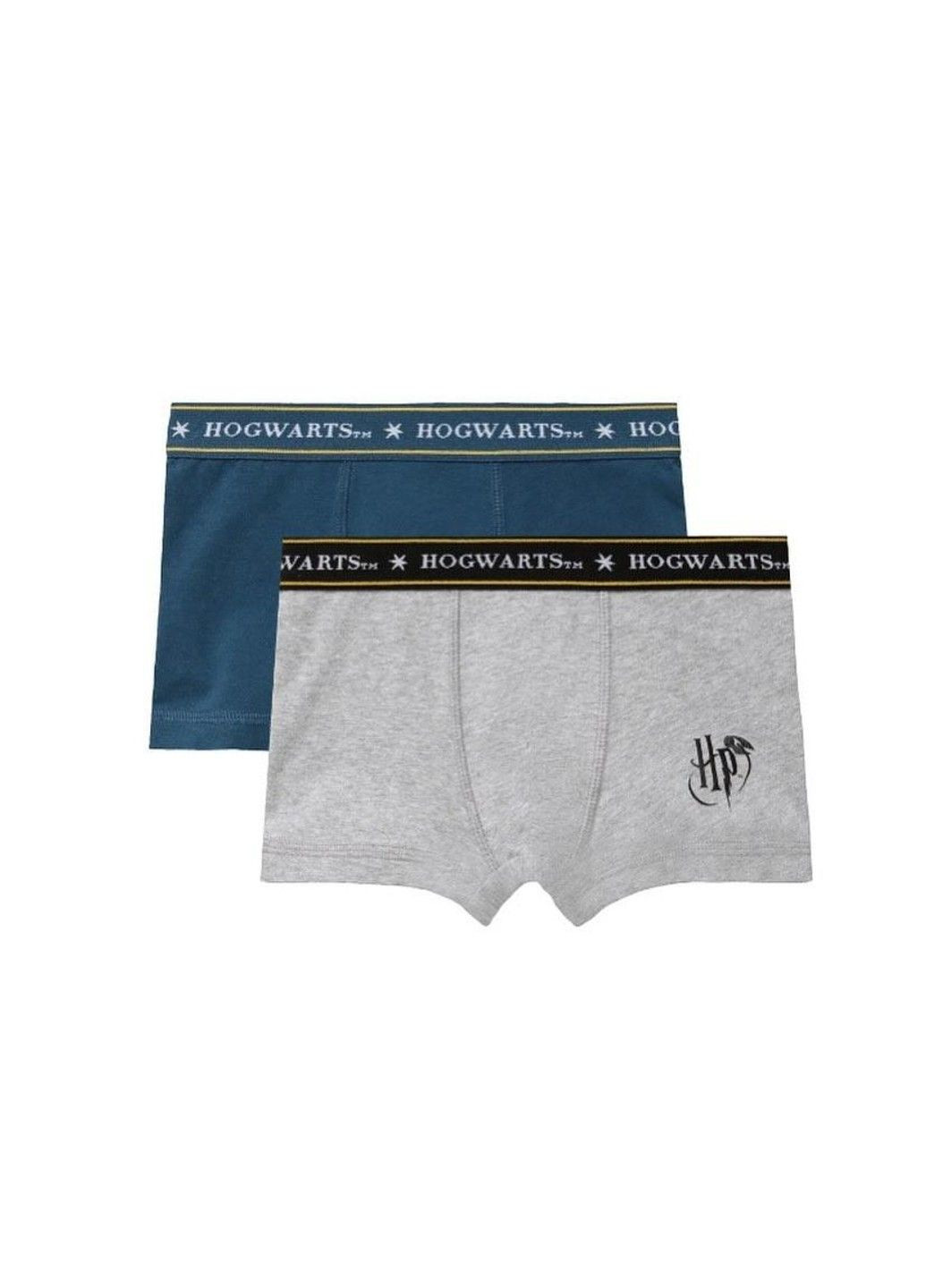 Кролики боксеры набор 2 шт Гарри Поттер детские на мальчика, синие, серые Pepperts (333333876)