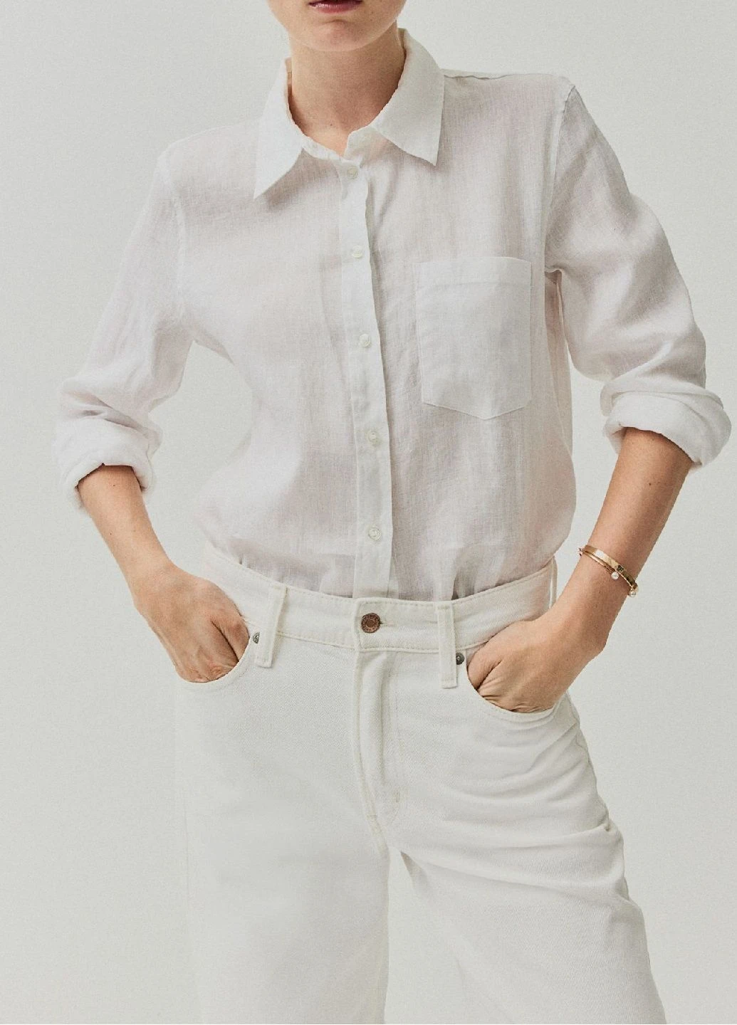 Белая блузка H&M