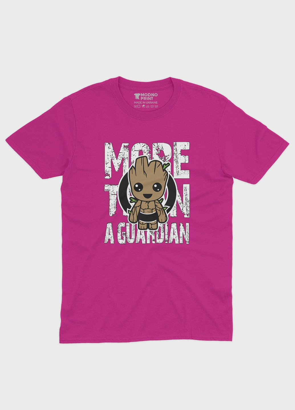 Розовая демисезонная футболка для мальчика с принтом супергероев - часовые галактики (ts001-1-fuxj-006-017-008-b) Modno