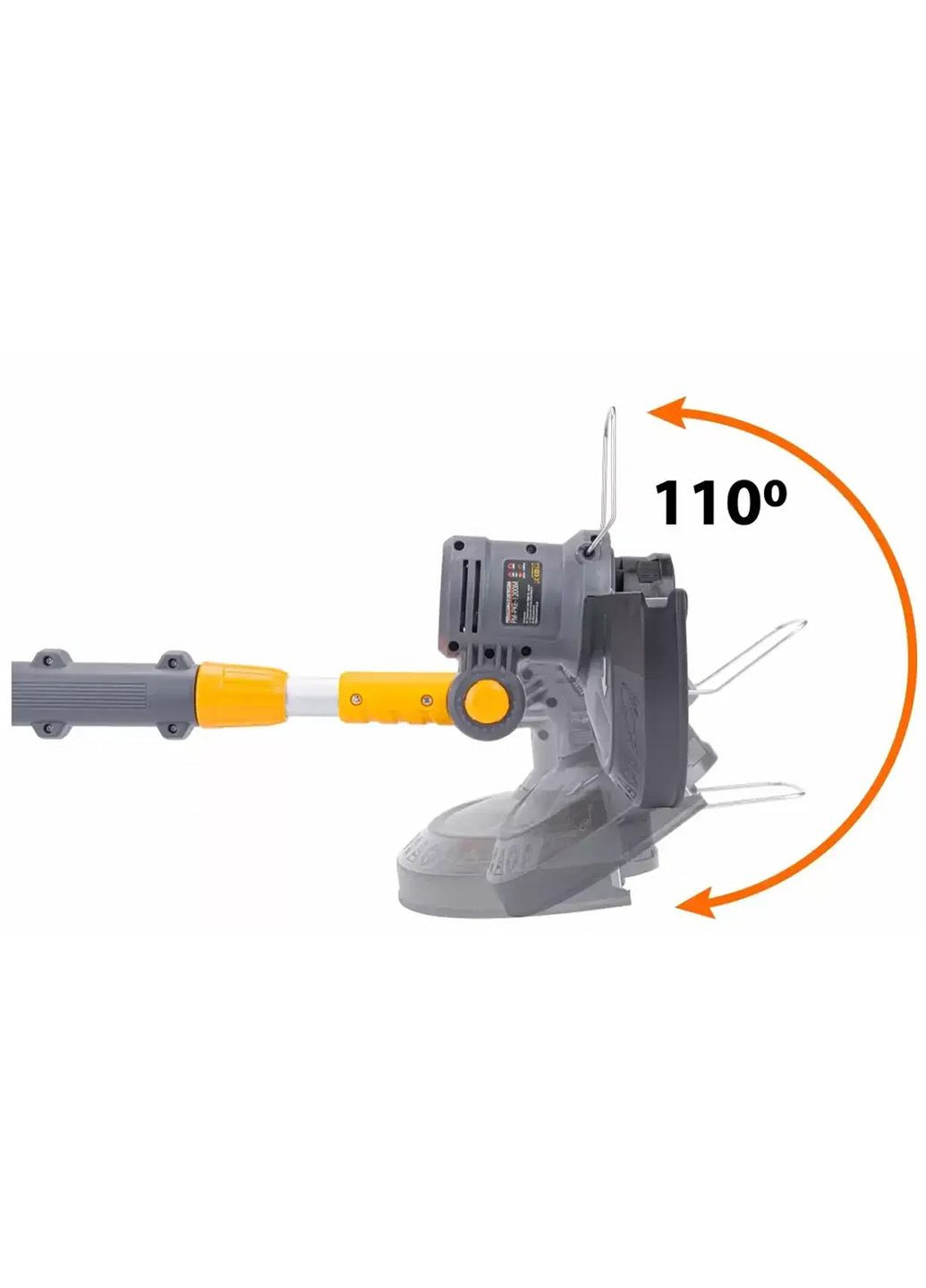 Електричний садовий тример для трави та газону ручний з телескопічною ручкою для городу Powermat MT1400 (345707507)