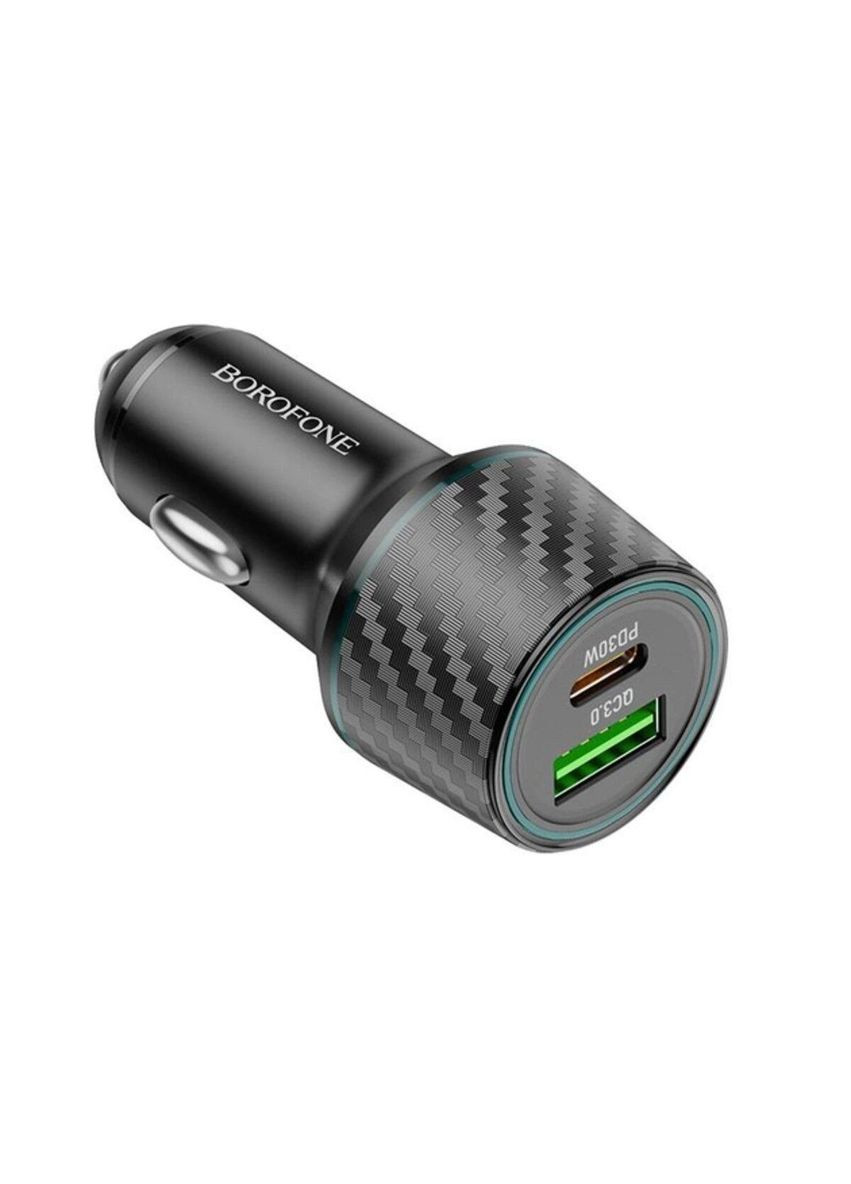 Автомобильное зарядное устройство для BZ21 Brilliant 48W dual port PD30W+QC3.0 car charger Black Borofone (299722310)