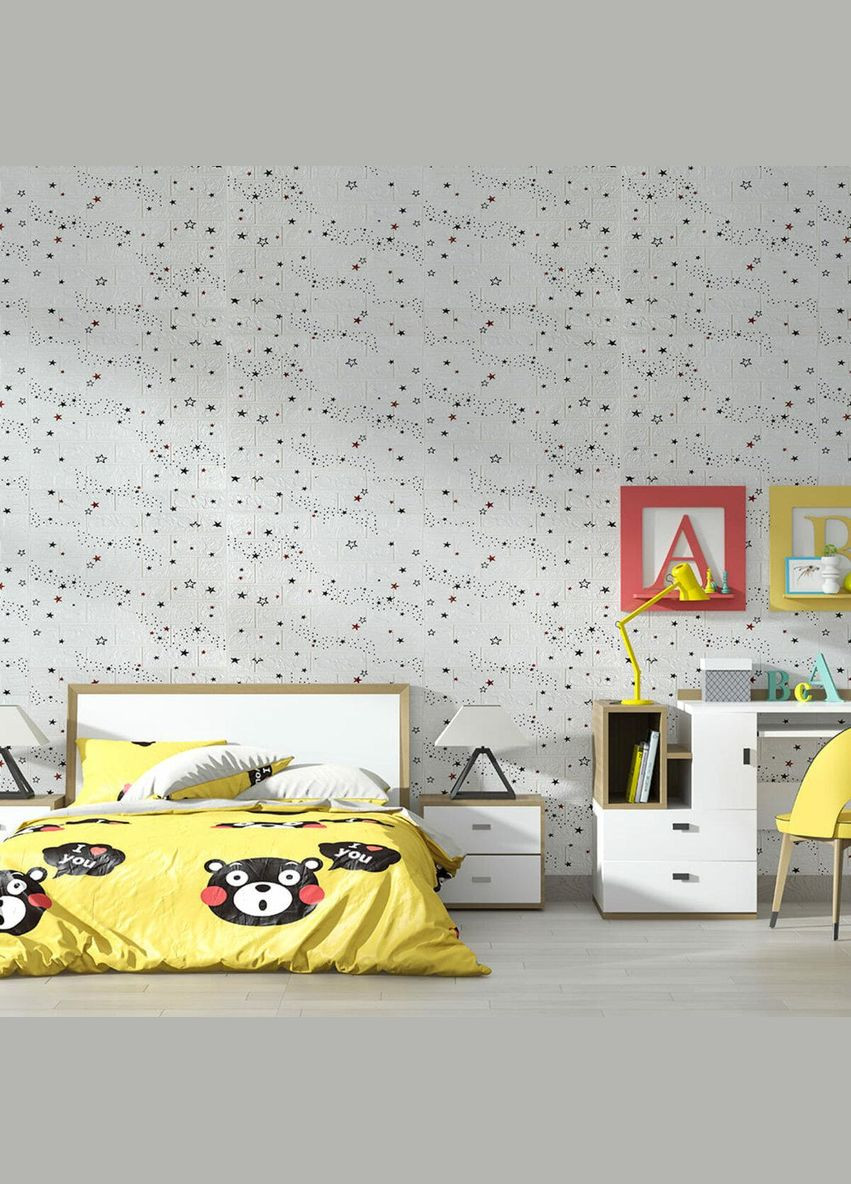 Панель стеновая в рулоне 3D 700мм*3,08м*3мм звезды (D) SW-00002265 Sticker Wall (329898143)