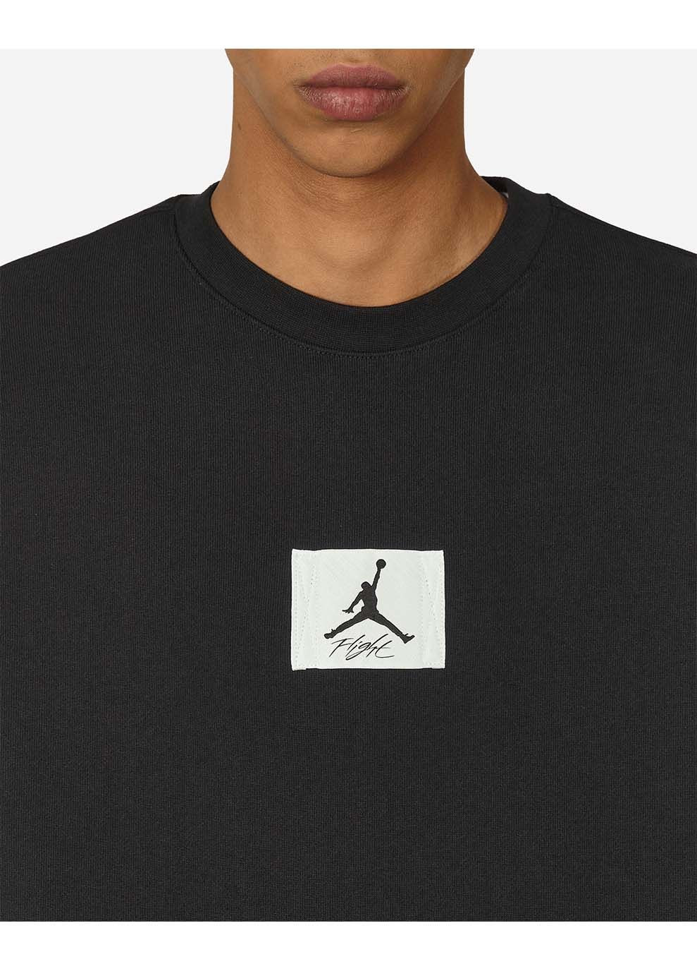 Черный мужской свитшот esstmt flc crew черный Jordan (367591159)