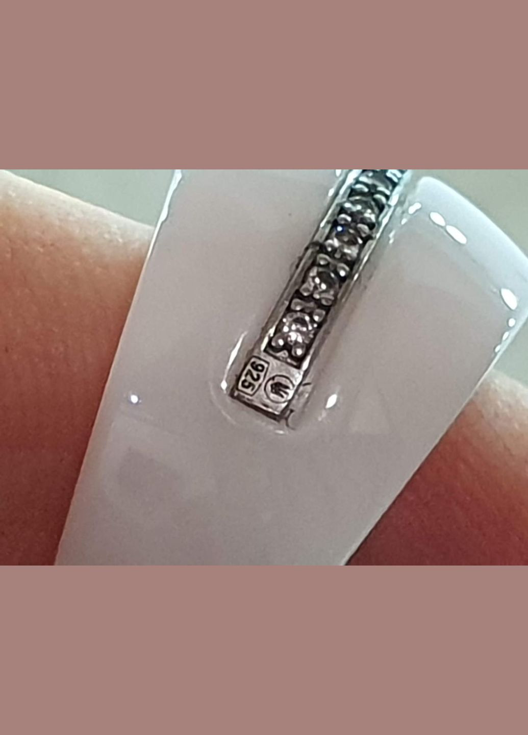 Серебряное кольцо с керамикой и фианитами. С1107Б Aurora (315884150)