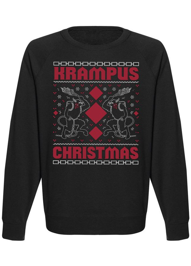 Свитшот "Krampus Christmas" (чёрный) Fat Cat - крой черный - (283033818)