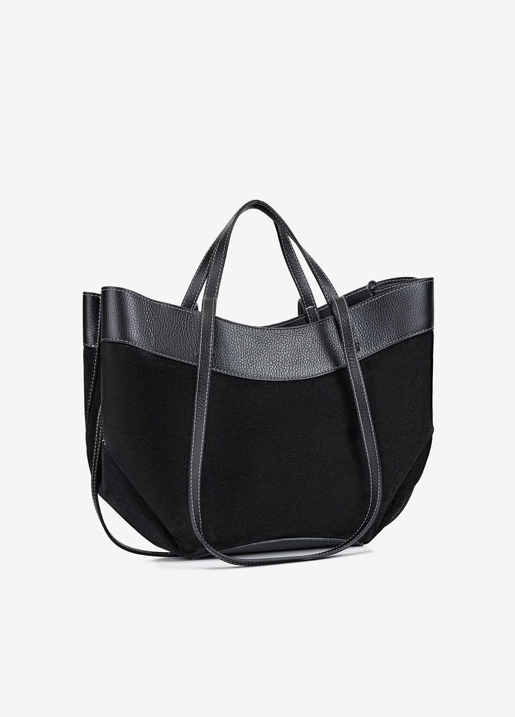 Сумка жіноча замшева шоппер велика Shopper Regina Notte (363830985)