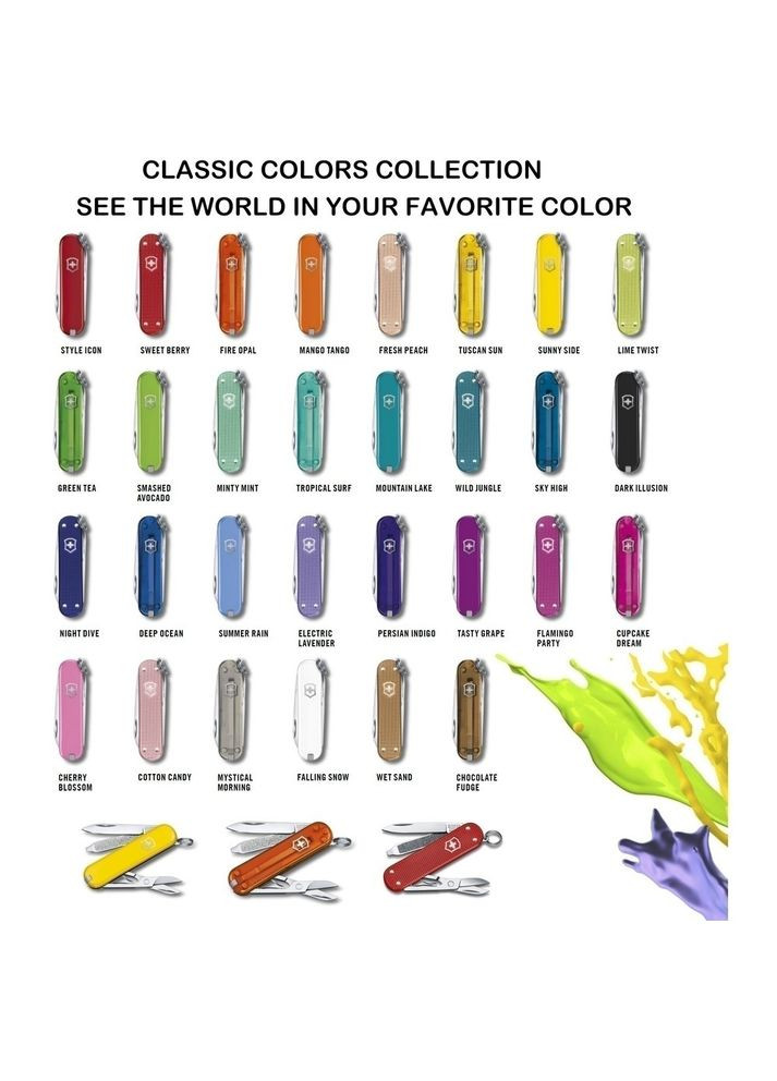 Складной нож Classic 5,8 см 0.6221.223G Victorinox (317306896)