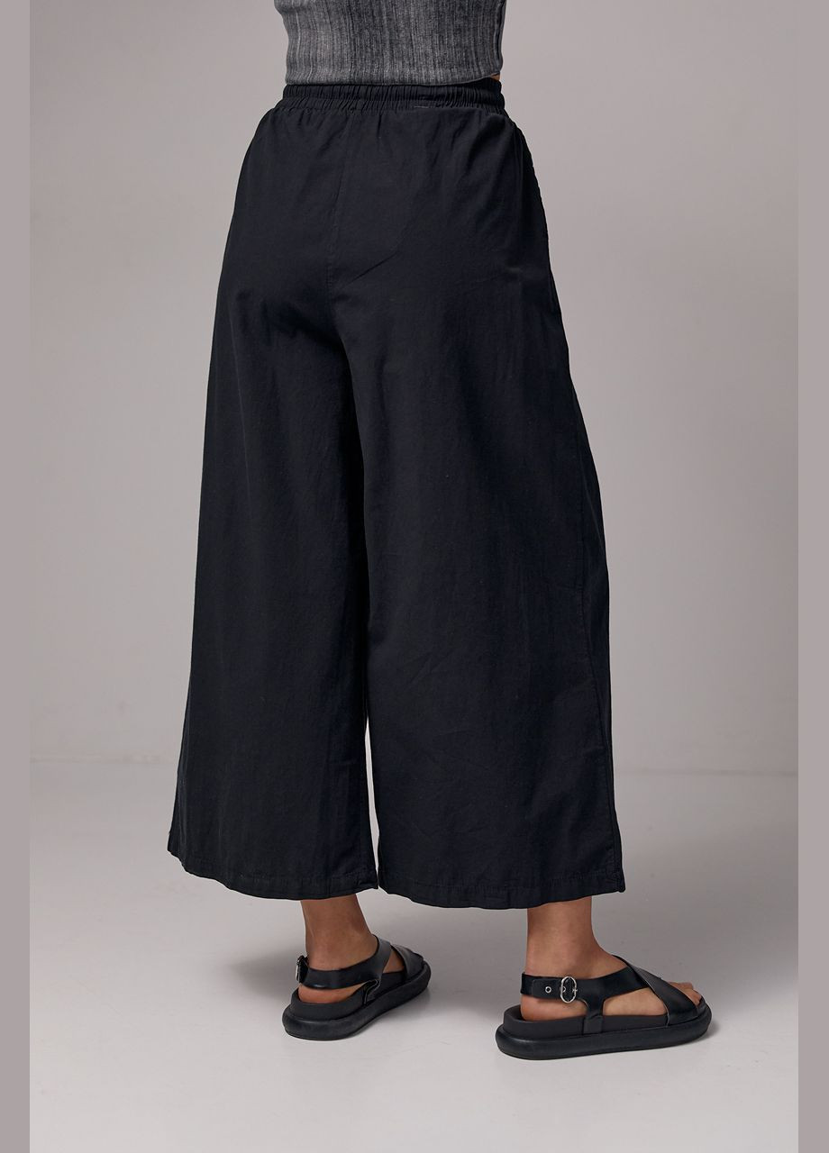 Женские брюки-кюлоты на резинке 21510 Lurex (292252915)
