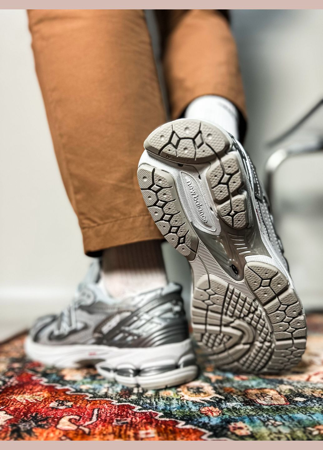 Серые всесезонные кроссовки мужские и женские new balance 1906d grey reflective | нью беланс 1906d рефлективные серые No Brand