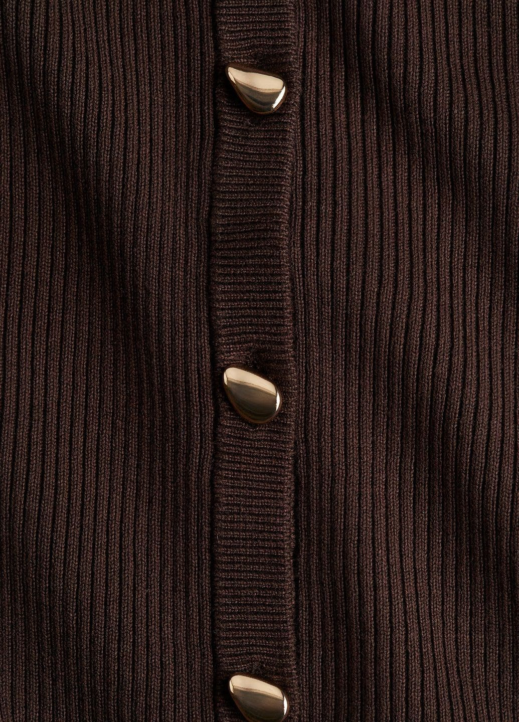 Темно-коричневый демисезонный кардиган H&M