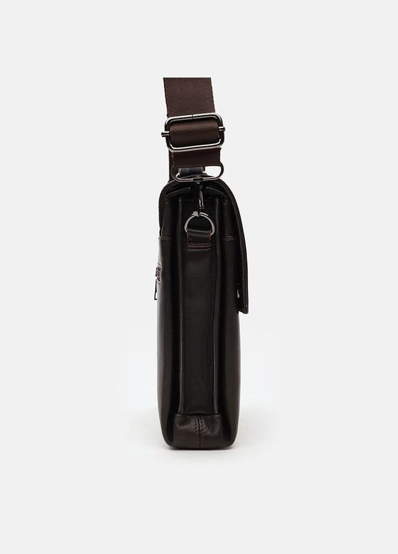 Сумка мужская через плечо кожаная T1tr0029br Brown Ricco Grande (302008643)