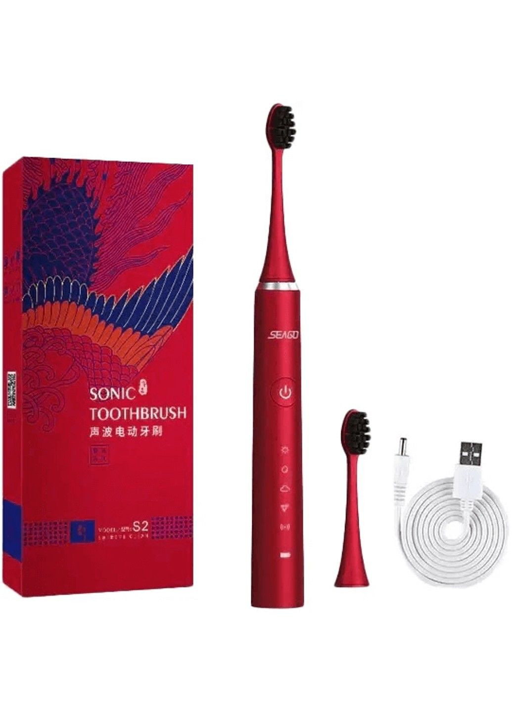 Електрична зубна щітка S5, Red (K1010050352) Seago (282713820)