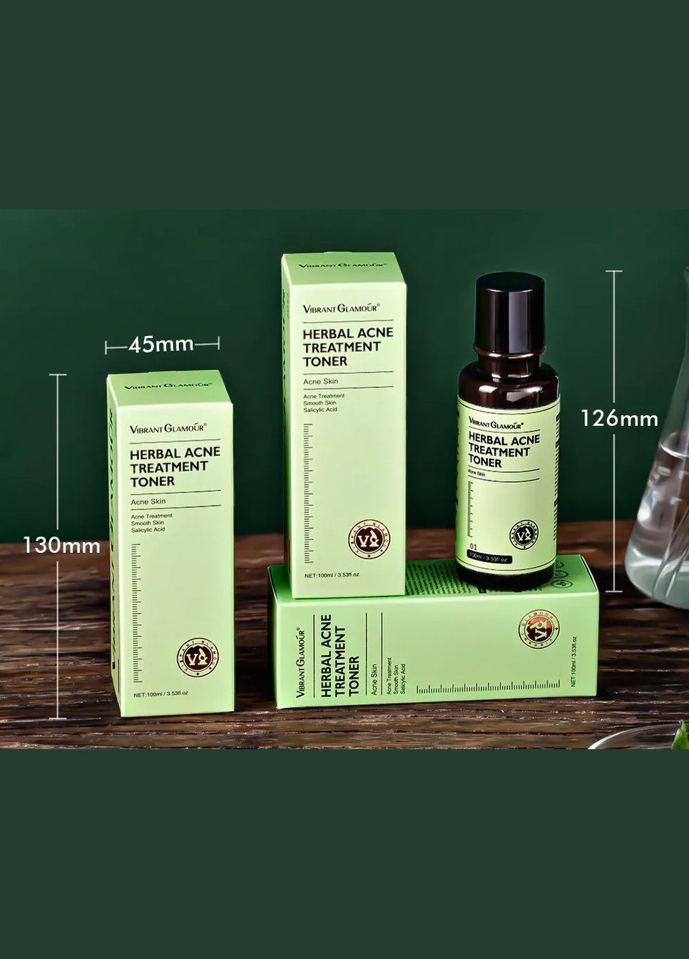 Тонер для лица Vibrant для проблемной кожи 100мл Glamour (313262768)