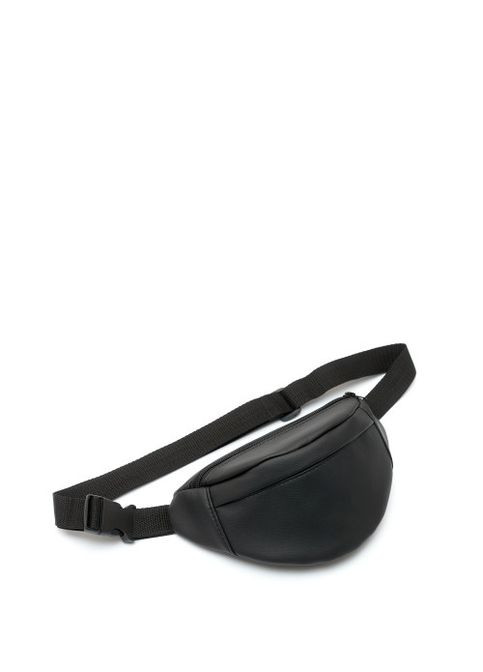 Спортивна сумка на пояс через плече чоловіча з екошкіри маленька Чорний 35100 Sambag (361660270)