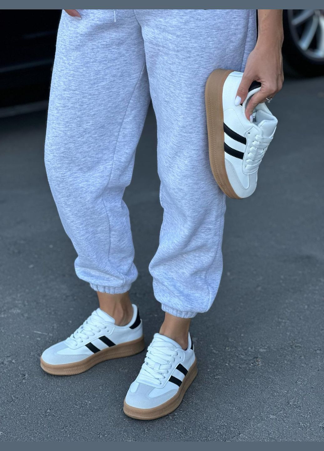 Білі білі кросівки жіночі повсякденні весна осінь підошва на високій підошві No Brand