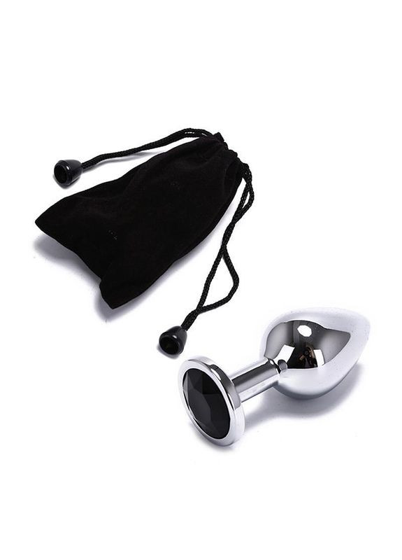 Анальная пробка с большим кристаллом из нержавеющей стали 71.5*27 мм. No Brand (338624605)