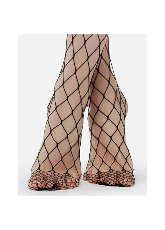 Еротичні чорні колготки в сіточку для дівчат та жінок, Сексуальні міцні колготки в чорному кольорі No Brand колготки в сіточку чорні (360428751)