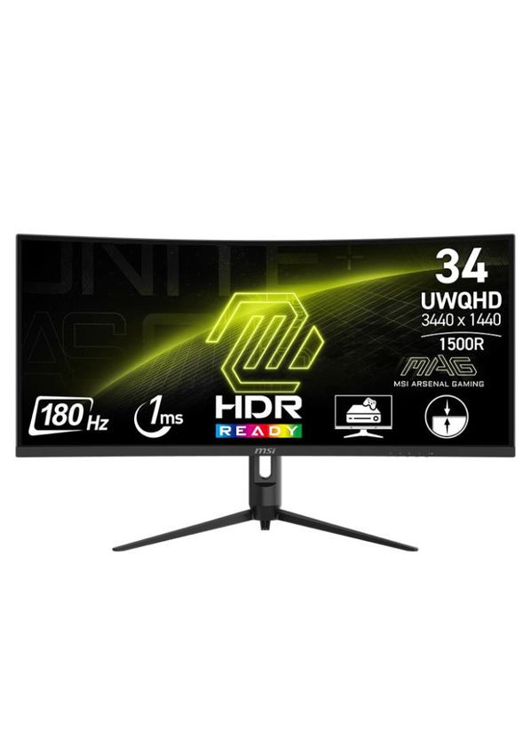 Монітор 34" MAG 342CQR E2 VA Black Curved 180Hz MSI (362212005)