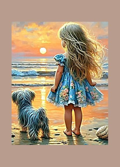 Набор алмазной мозаики НА подрамнике АЛМР-238 "На берегу", 40*50см АлМазка (317298180)