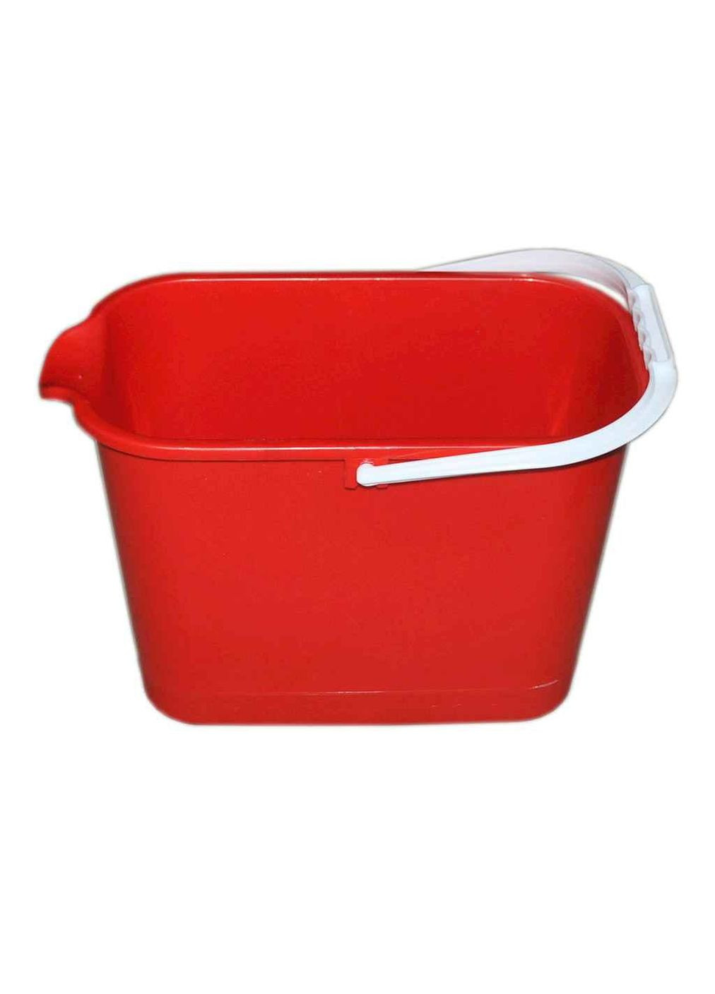 Ведро пл. 11л прямоугольная для уборки (красная) ТМ КОНСЕНСУС Консенсус (303675549)
