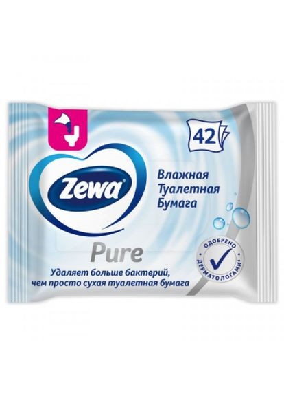 Туалетний папір (7322540796582) Zewa pure без аромату 42 шт. (268146724)