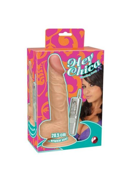 Реалістичний латексний Мастурбатор HEY CHICA у формі чоловічого пеніса з яєчками No Brand (302673745)