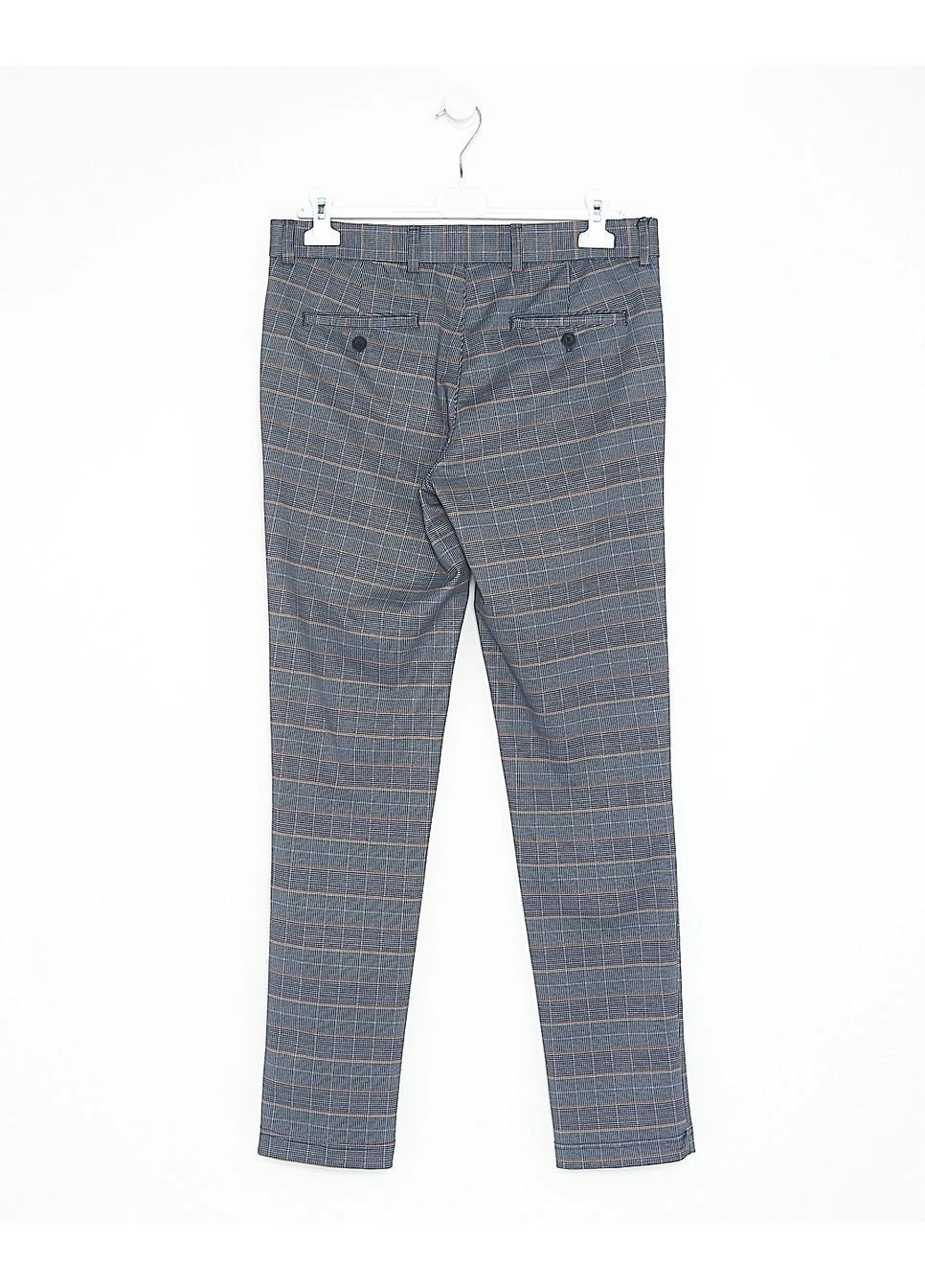 Брюки демісезон,темно-сірий в клітку,JACK&JONES Jack & Jones (283302424)