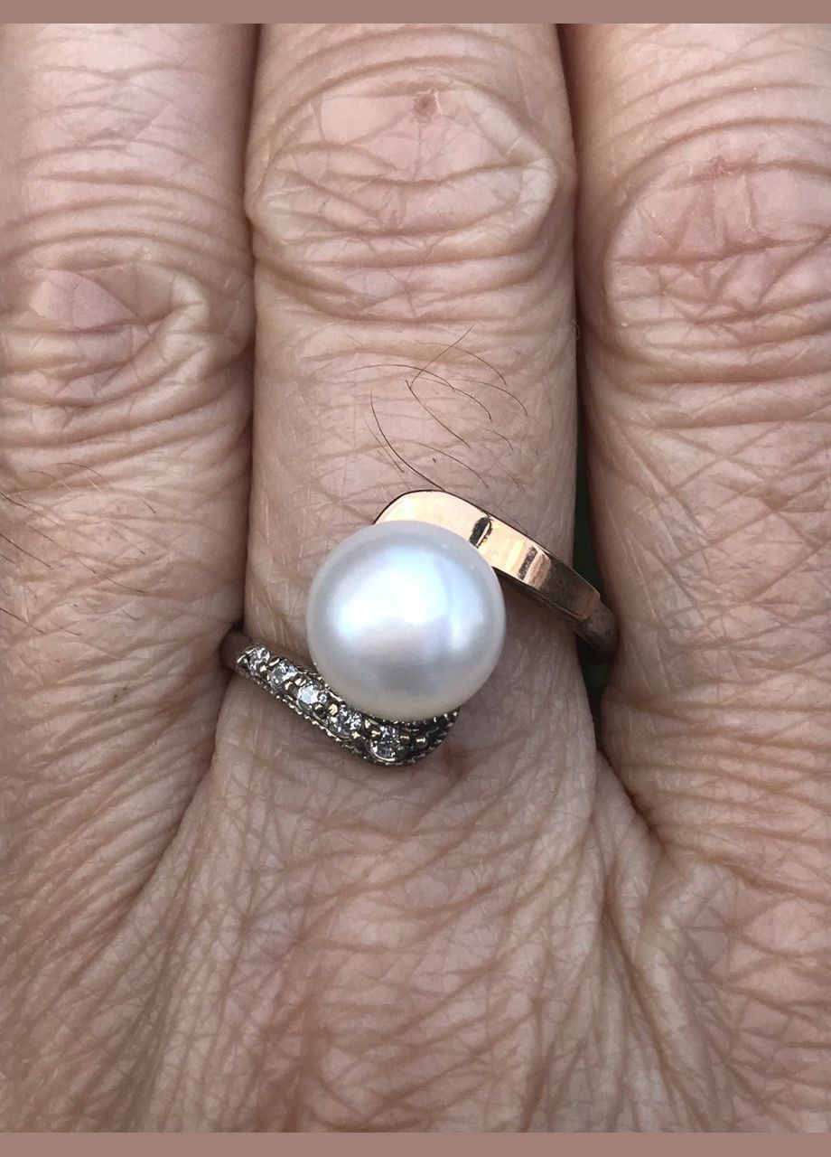 Кільце срібне із золотом 0394.10к, розмір No Brand (317577969)