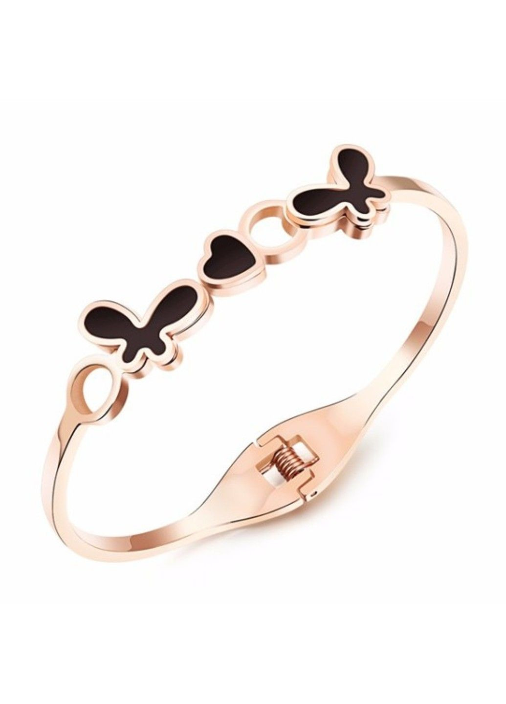 Жіночий браслет з камінцями із нержавіючої медичної сталі 18см BS-061 No Brand (299486425)