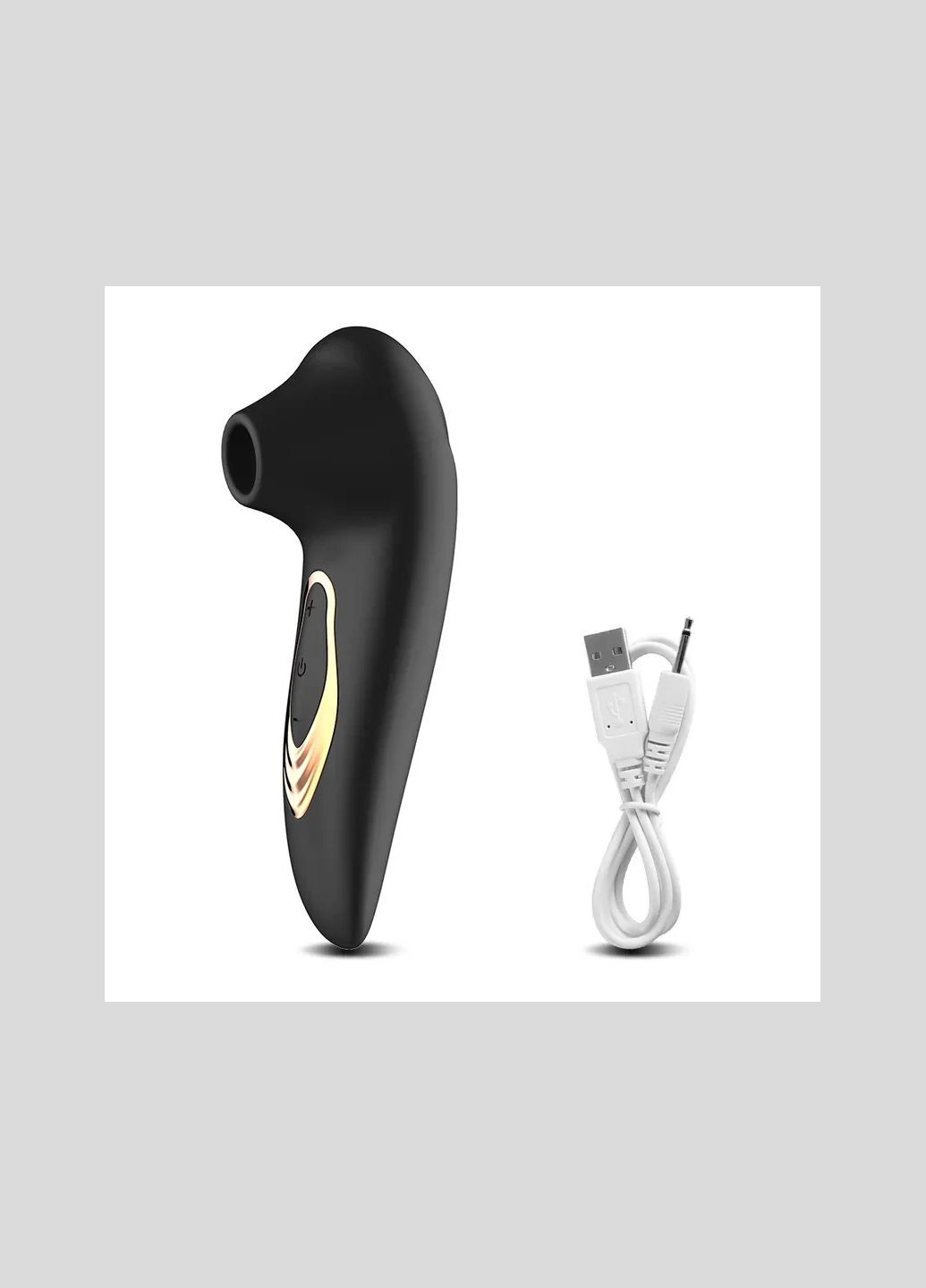 Чорний вакуумний вібратор для інтимної насолоди - елегантний дизайн No Brand (341305701)