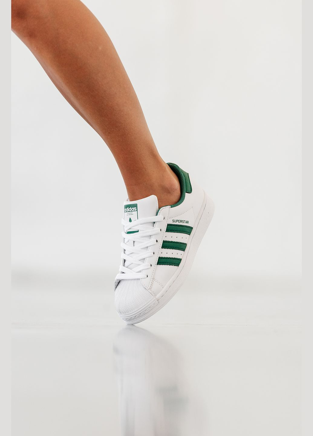 Кроссовки женские Adidas Superstar white | Адидас Суперстар белые No Brand белые демисезоны (315483035)