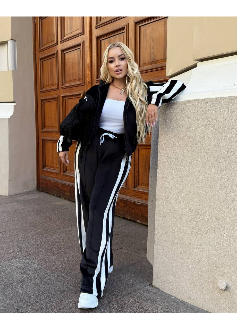 Жіночий зимовий костюм із турецького двостороннього велюру на хутрі • штани трансформери (палацо/джогери) • заміри в описі DK/DL Мода без кордонів (362188833)