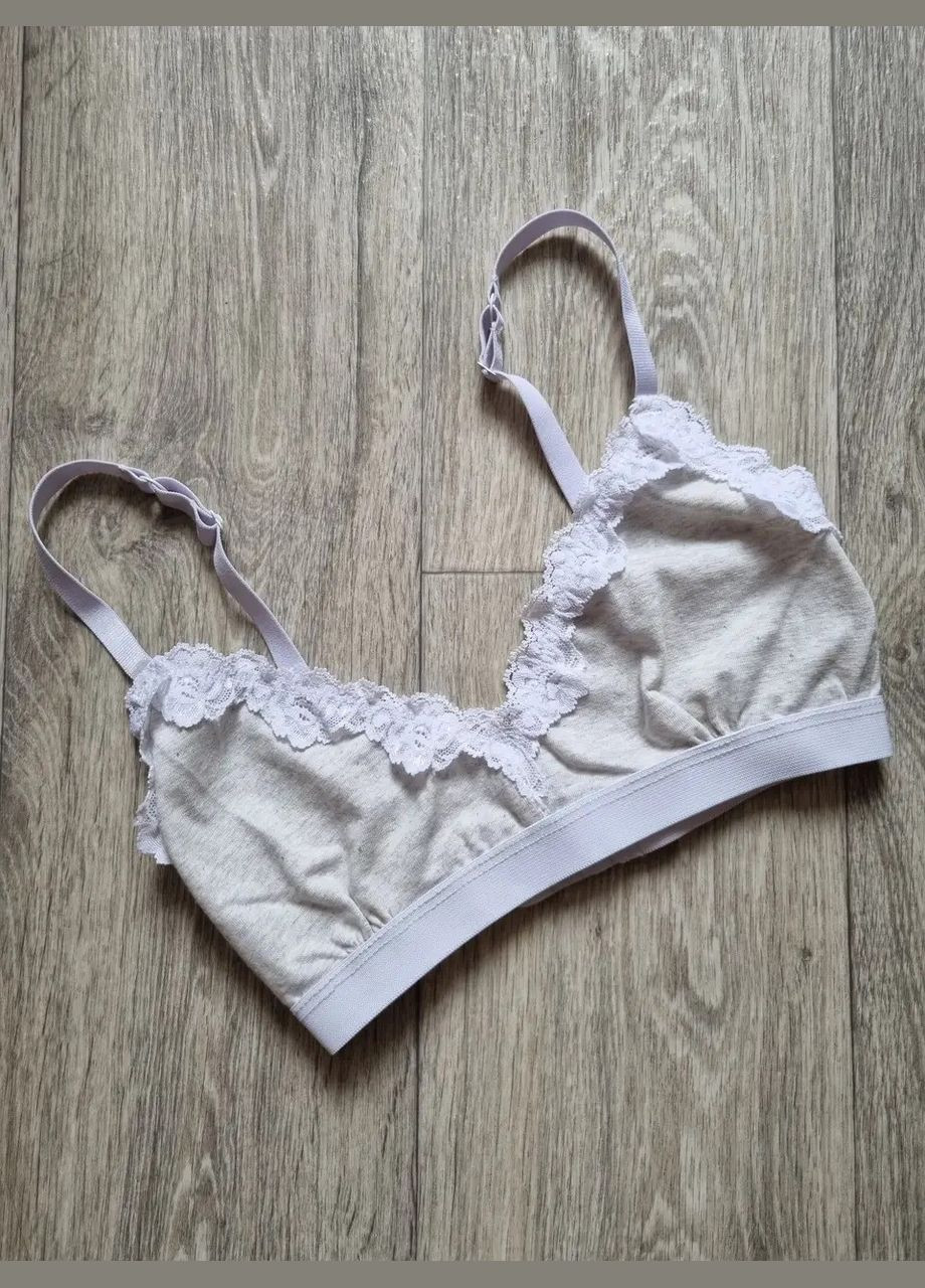 Світло-сірий топ-бюстгальтер жіночий без кісточок Україна без кісточок трикотаж