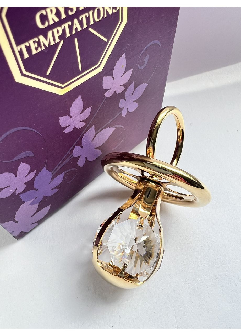 Фігурка зі стразами Swarovski Пустушка 6х4 см 160920 Crystocraft (362577273)