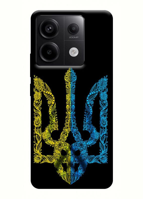 Чехол с принтом для Xiaomi Redmi Note 13 Pro 4G для Сяоми, ксиоми редми ноте 13 о Желто-голубой герб No Brand (338601808)