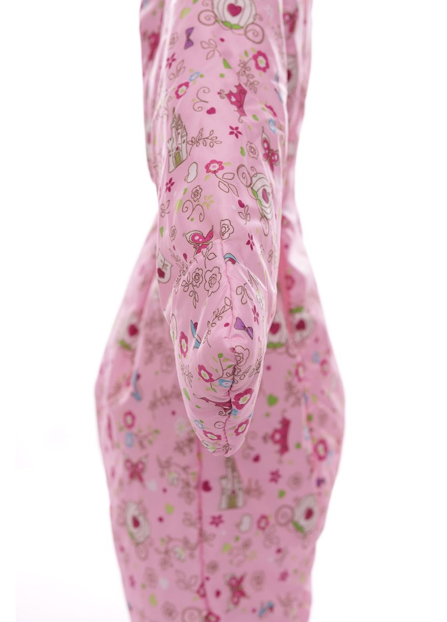 Комбинезон Трансформер для девочки на флисе с принцессой розовый 86 см (27963) BABYKROHA (297198018)