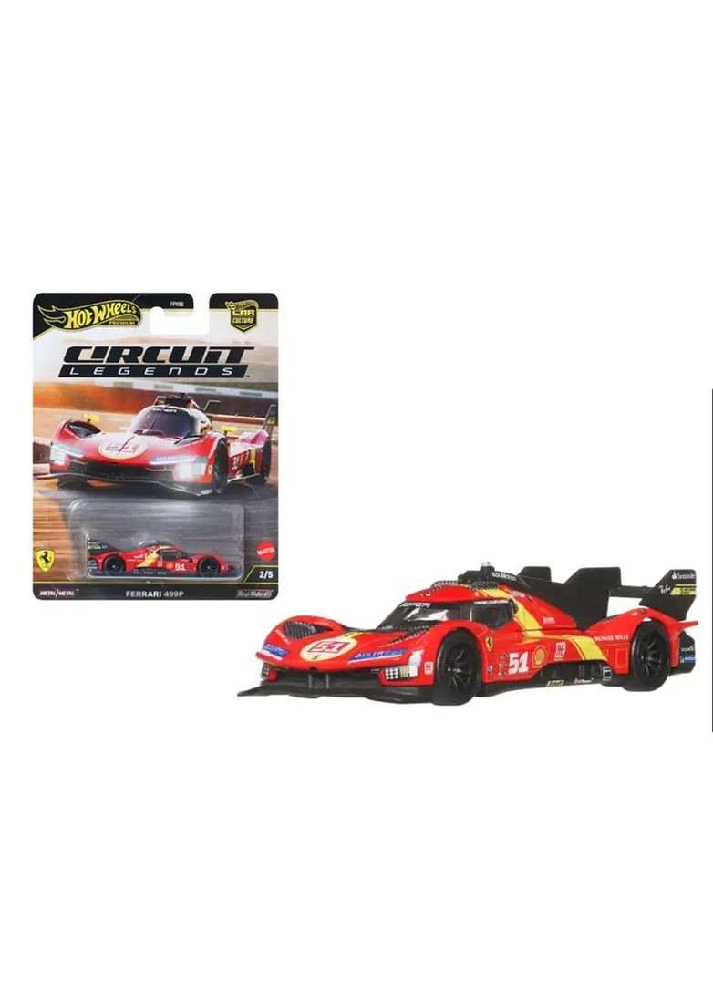 Автомодель Ferrari 499 Prototype металл, масштабе 1:64 Hot Wheels от 3 лет в ассортименте JBK49 Mattel Маш8767 (370651523)