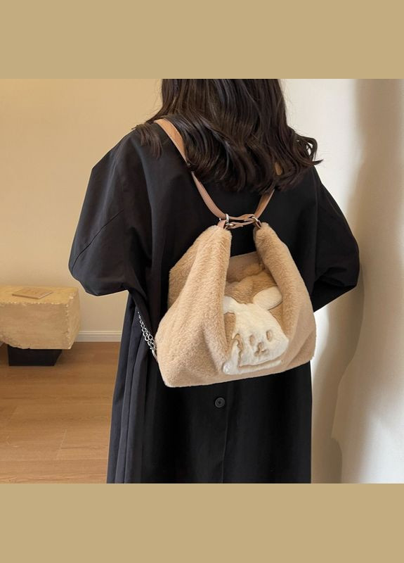 Сумка жіноча плюшева Rita Beige Italian Bags (293083643)