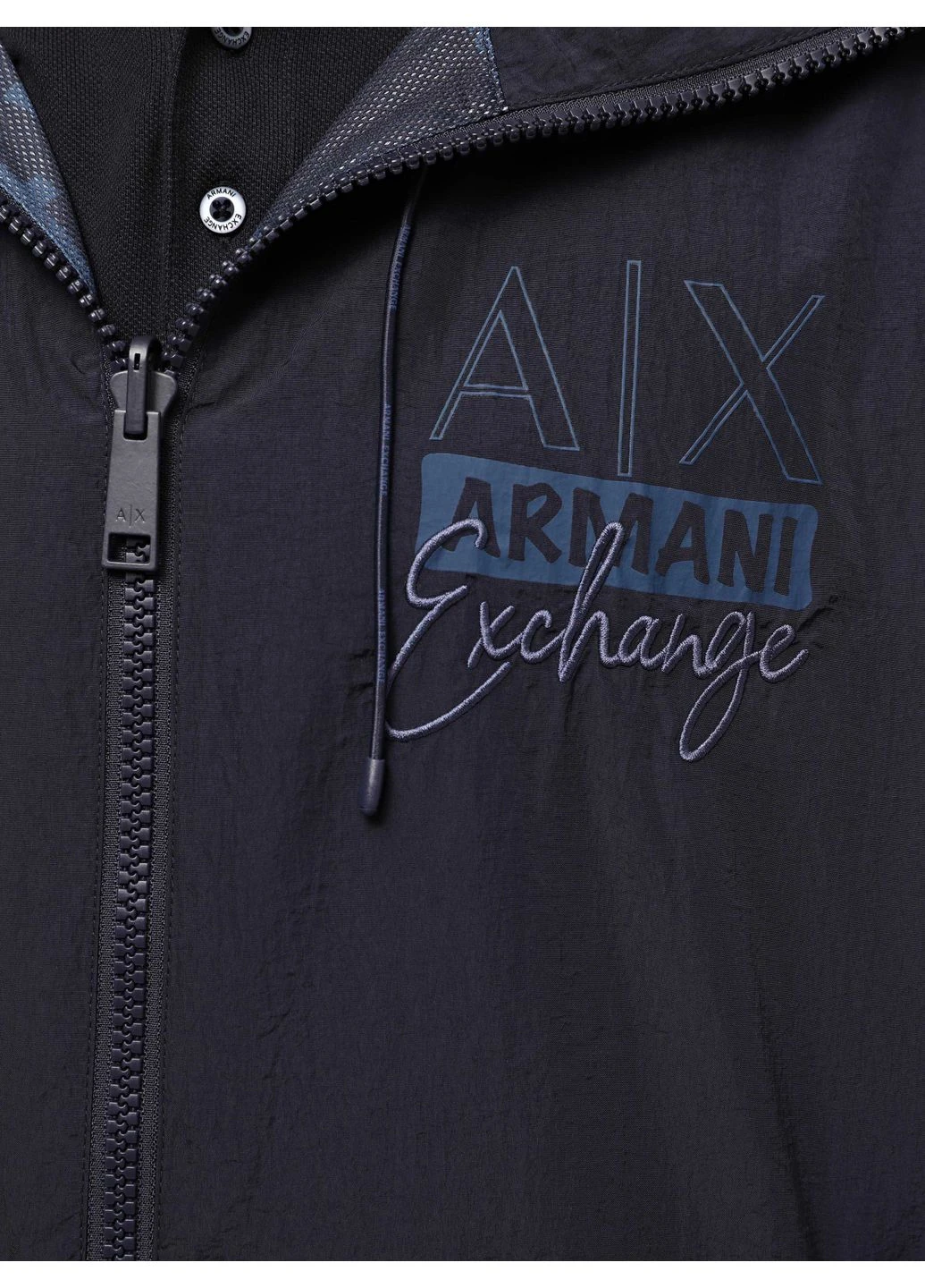 Темно-синя демісезонна куртка 8530829 wh4206 Armani Exchange