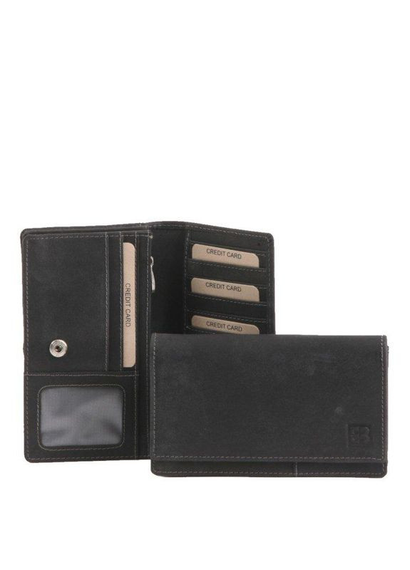 Портмоне LEATHER Black с отдел. для документов (Eb67010 001) Enrico Benetti (324265253)