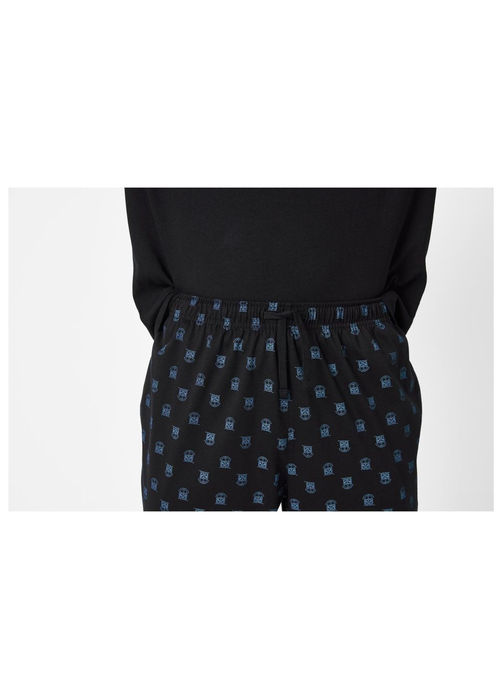 Піжамні штани бавовняні з принтом для чоловіка Star Wars 468647 темно-синій Disney (369886300)