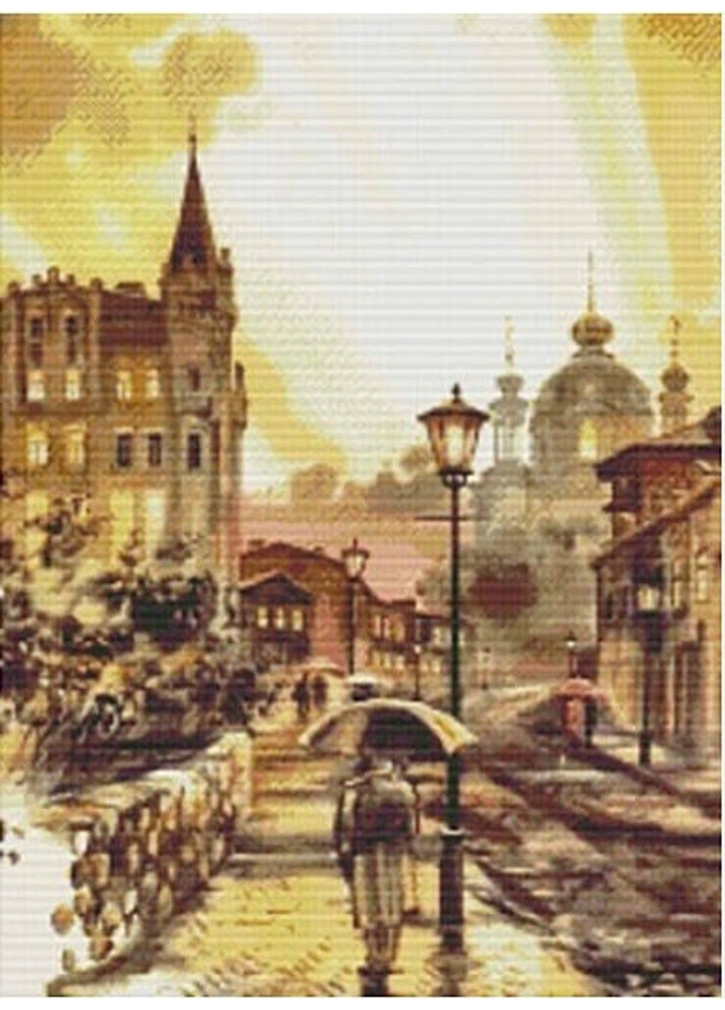 Алмазна мозаїка вишивка Замок Річарда — Левове серце Чудовий Київ Сергій Брандт на підрамнику 5d 40х50 No Brand (332208361)