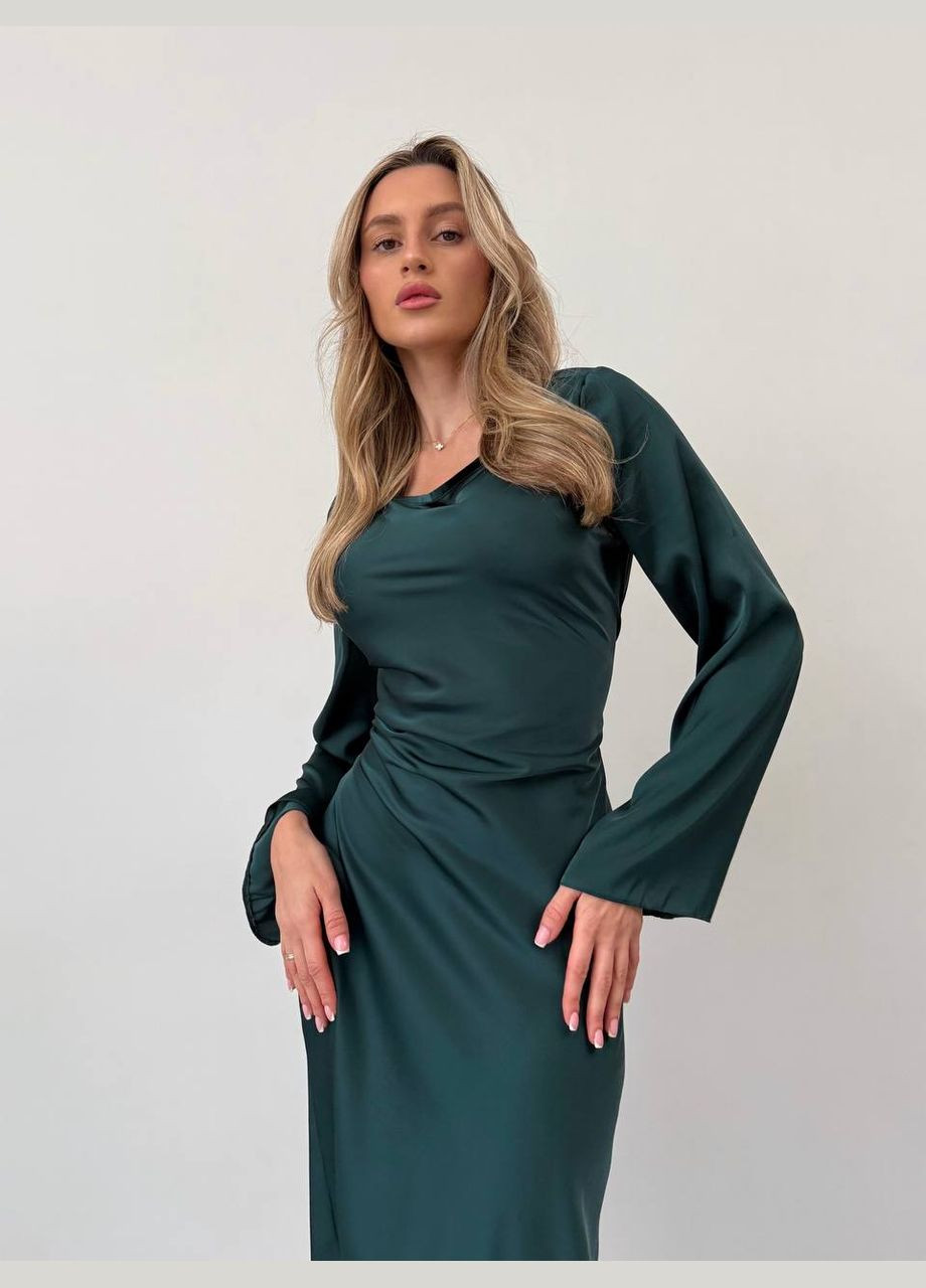 Зелена шовкова сукня “ maxi“ Luna