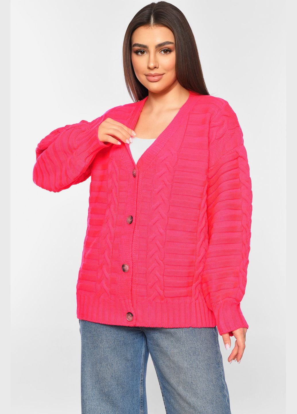 Розовый демисезонный кардиган Let's Shop