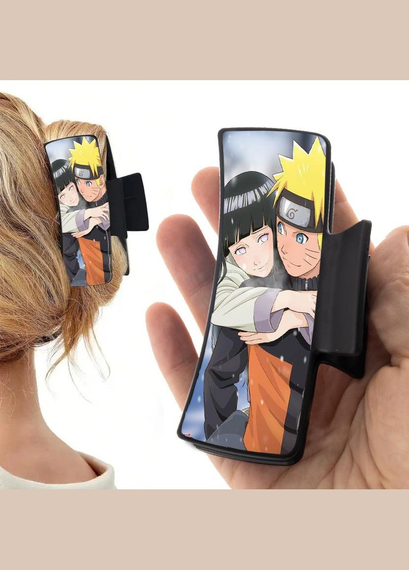 Заколка крабик для волос Аниме Наруто #0014 черный No Brand (315630798)