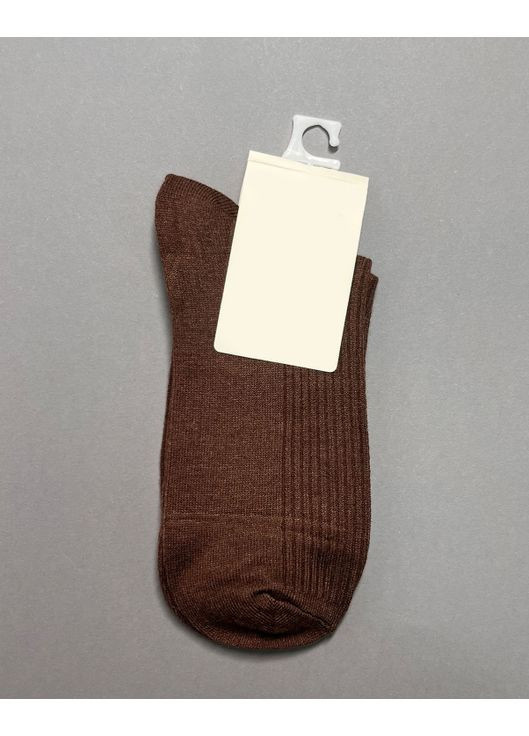 Тёмно-коричневые высокие носки из кашемира. Magnet однотонные (365633433)