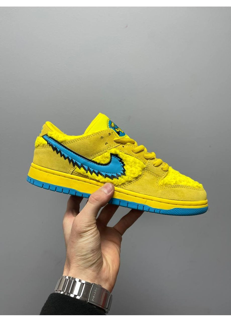 КРОССОВКИ ЖЕНСКИЕ NIKE SB DUNK X GRATEFUL DEAD BEARS НАЙК СБ ДАНК No Brand голубые демисезоны (367167155)
