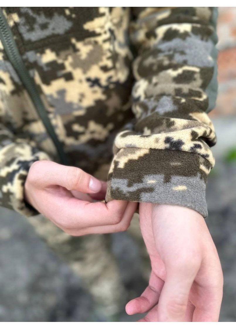 Флісова кофта піксель з капюшоном No Brand (361401507)