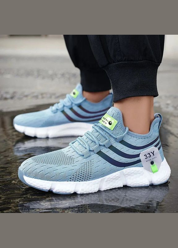 Кроссовки мужские для бега и прогулок 33Y размер 44 Голубые No Brand (347641180)